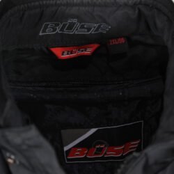 Used Büse Carson black textile touring jacket featuring a waterproof and breathable Humax membrane, removable thermal liner, ventilation vents, and a connection zipper.