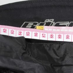 Used Büse black textile adventure pants with knee protection, a Sympatex waterproof membrane, ventilation vents, and a detachable thermal liner.