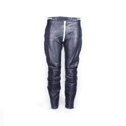 Marine Blue Leather Pants