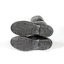 Black leather touring motorcycle boots in excellent condition, size 41