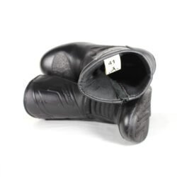 Black leather touring motorcycle boots in excellent condition, size 41