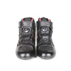 FLM 41 boots red black motorcycle rider style
