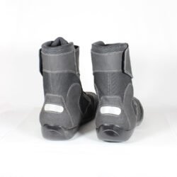 Dark grey faux leather casual city style motorcycle boots in excellent condition, size 47