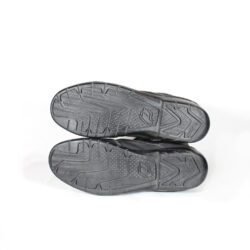 Dark grey faux leather casual city style motorcycle boots in excellent condition, size 47