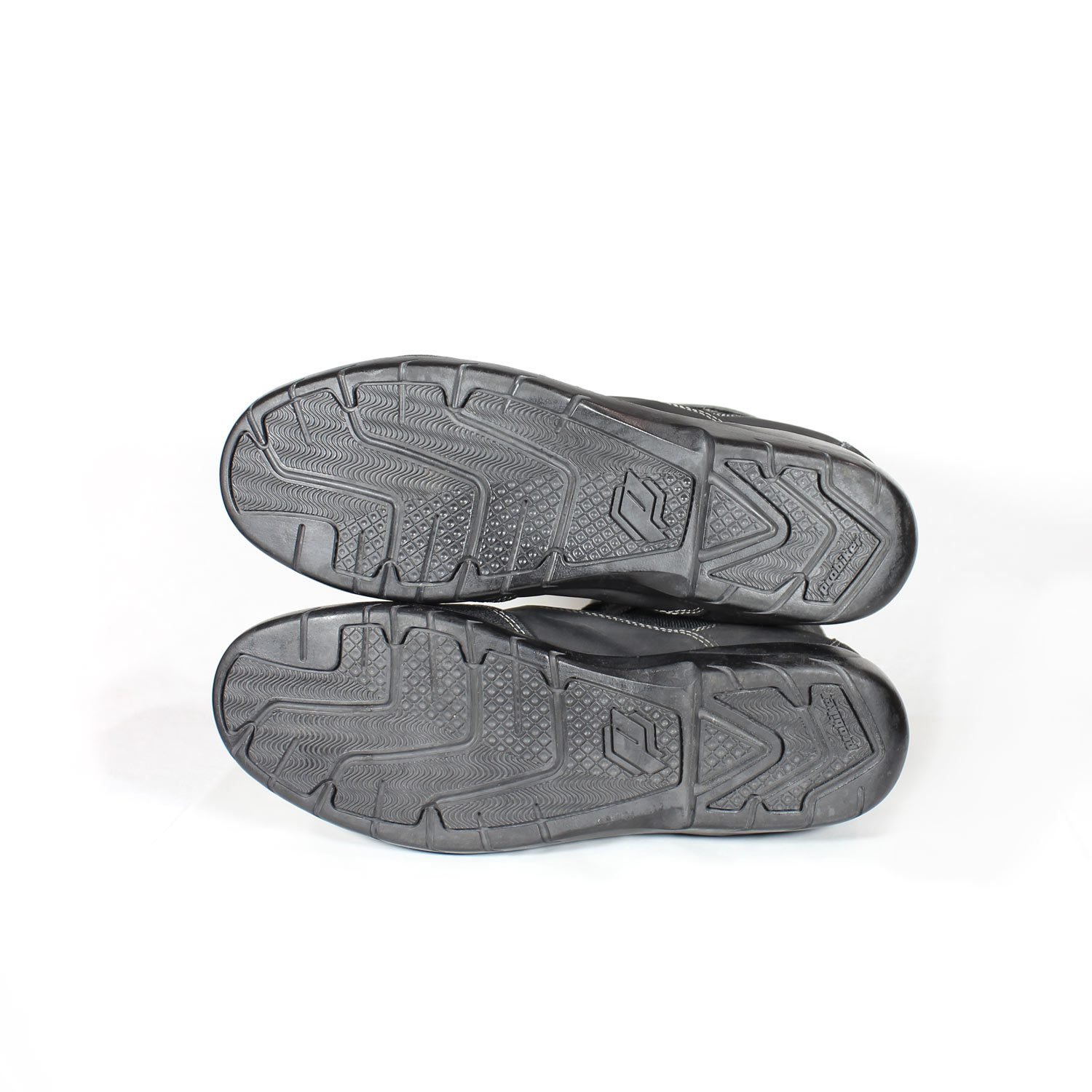 Dark grey faux leather casual city style motorcycle boots in excellent condition, size 47