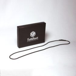 Thin Snake black Chain Necklace for Men Women modern and minimalist 2mm Width