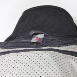 Used Pro Sports black casual textile jacket with Cordura reinforcement on shoulders and elbows, a back protector, ventilation vents, and reflective details.