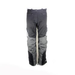 Used Probiker black and grey textile touring pants with knee protection, a Drygate waterproof membrane, and combi-jacket connection zippers.