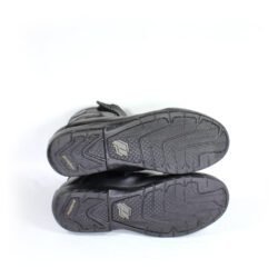 Probiker Short Touring black leather motorcycle boots, size 42 — like-new short touring boots with Drygate waterproof membrane, reinforced toe and heel protection, and classic design offering comfort and durability.