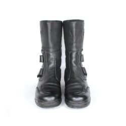 Cycle Spirit CS Touring III black leather motorcycle boots, size 37 — lightweight touring boots with reinforced toe and heel protection, durable build, non-waterproof design, and very good condition with minor wear marks.