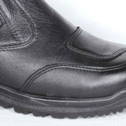 Cycle Spirit CS Touring III black leather motorcycle boots, size 37 — lightweight touring boots with reinforced toe and heel protection, durable build, non-waterproof design, and very good condition with minor wear marks.