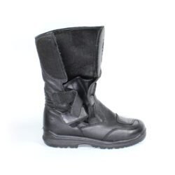 Cycle Spirit CS Touring III black leather motorcycle boots, size 37 — lightweight touring boots with reinforced toe and heel protection, durable build, non-waterproof design, and very good condition with minor wear marks.