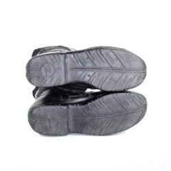 A pair of black leather Probiker touring boots in size 40. The boots feature a DryGate waterproof membrane and protective reinforcements on the toes, shin, ankles, and heel, with a reinforced sole. They show minor wear marks.