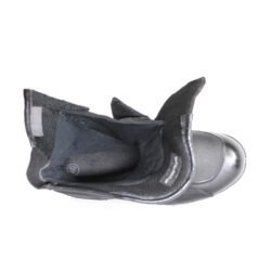 A pair of black leather Probiker touring boots in size 40. The boots feature a DryGate waterproof membrane and protective reinforcements on the toes, shin, ankles, and heel, with a reinforced sole. They show minor wear marks.