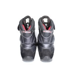 TCX X-Cube WR black leather motorcycle boots, size 39 — mid-height street and casual boots with Gore-Tex waterproof membrane, reinforced toe, ankle, and heel protection, flexible thin sole, and very good condition with minor wear marks.