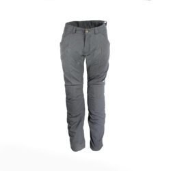 A pair of black Spidi textile motorcycle pants, size 50 (93 cm waist), in very good condition. Features a lightweight design for good weather riding, knee protectors, and reflectors for visibility.