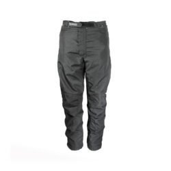 A pair of black Vanucci waterproof touring motorcycle trousers, size XL, in very good condition. Made of durable textile with a SympaTex membrane and features both short and full-length jacket connection zippers. Pockets for knee and hip protectors are included (protectors not provided)