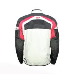 A black, red, and beige Held Tropic 3.0 summer mesh motorcycle jacket, size XL, in like-new condition. Features a HEROS-TEC 600D shell with extensive mesh panels, Level 2 CE protectors at shoulders, elbows, and back, reflective details, and multiple adjustment points for street and touring riding.