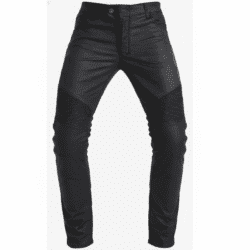 Men's black stretch denim motorcycle riding jeans with CE certified knee and hip protectors – Size 32/L