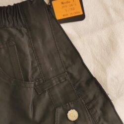 Men's black stretch denim motorcycle riding jeans with CE certified knee and hip protectors – Size 32/L